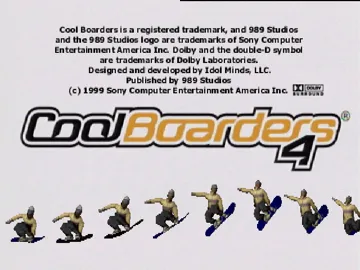 Cool Boarders 4 (EU) screen shot title